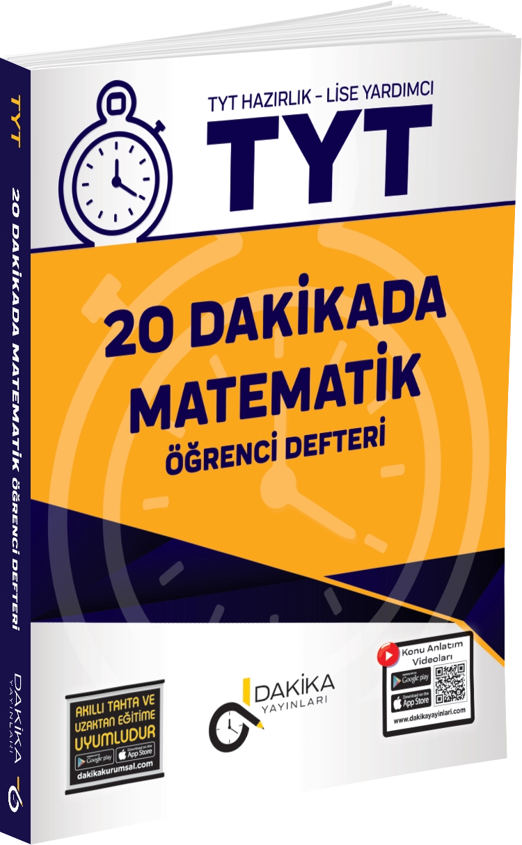 DAKİKA 20 DAKİKADA TYT MATEMATİK ÖĞRENCİ DEFTERİ