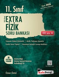 Kafa Dengi Yayınları 11.Sınıf Extra Fizik Soru Bankası (Tümü Video Çözümlü) 320 Sayfa