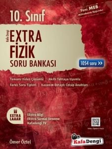 Kafa Dengi Yayınları 10.Sınıf Extra Fizik Soru Bankası (Tümü Video Çözümlü) 288 Sayfa