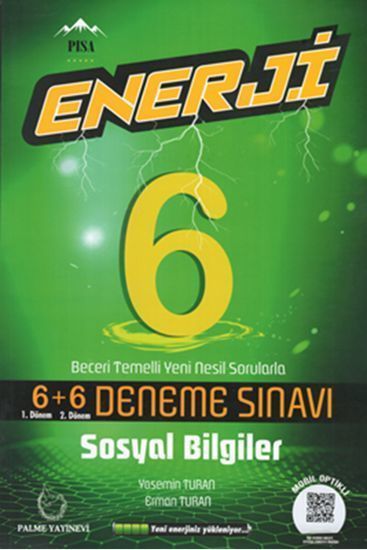 Palme 6.Sınıf Enerji Sosyal Bilgiler 6+6 Deneme Sınavı