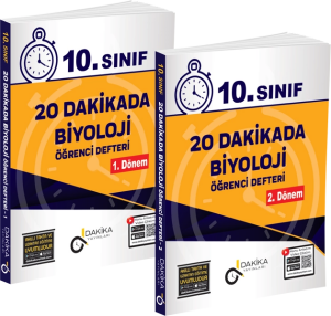 DAKİKA 20 DAKİKADA 10. SINIF BİYOLOJİ ÖĞRENCİ DEFTERİ 1.DÖNEM