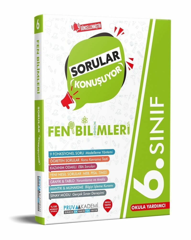 Pruva 6.Sınıf Sorular Konuşuyor Fen Bilimleri