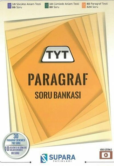 SUPARA TYT PARAGRAF SORU BANKASI