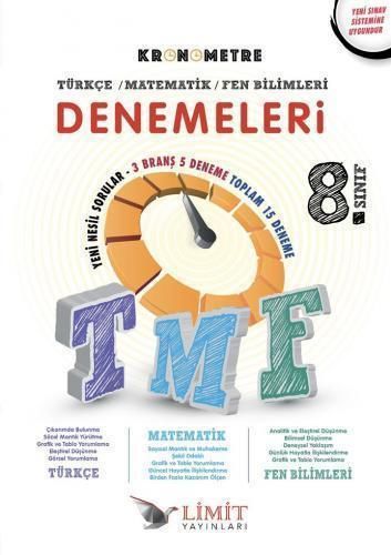 Limit Yayınları Lgs Tmf Kronometre Denemeleri Ve 8.Sınıf Platin Deneme