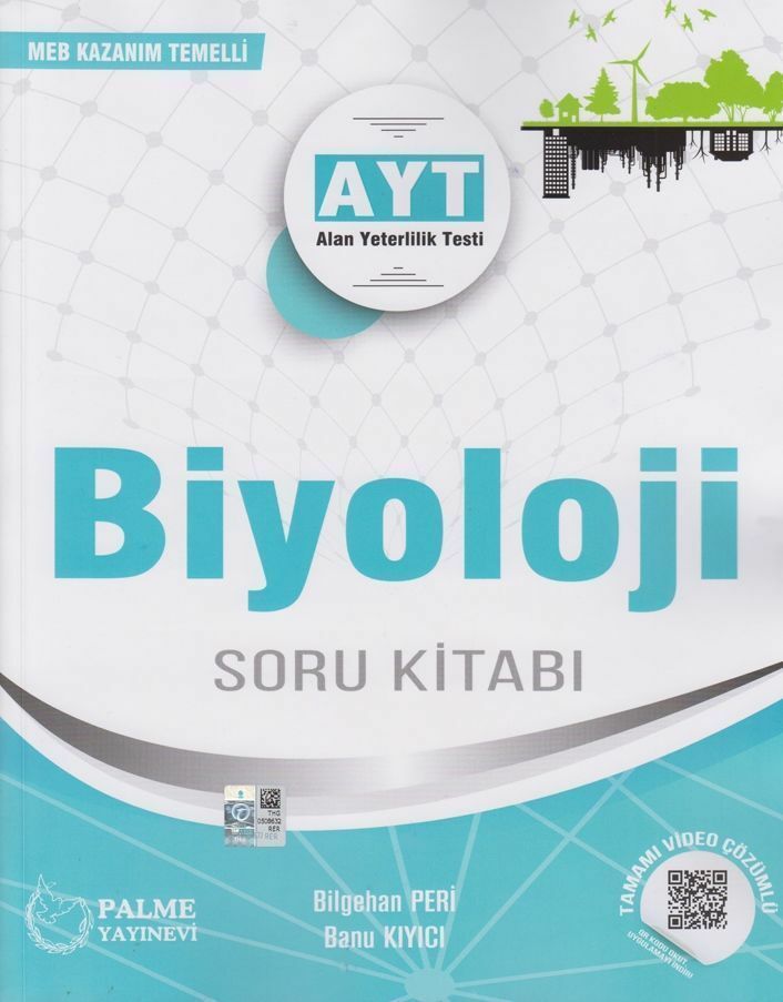 Palme Yayınları Ayt Biyoloji Tamamı Video Çözümlü Soru Kitabı