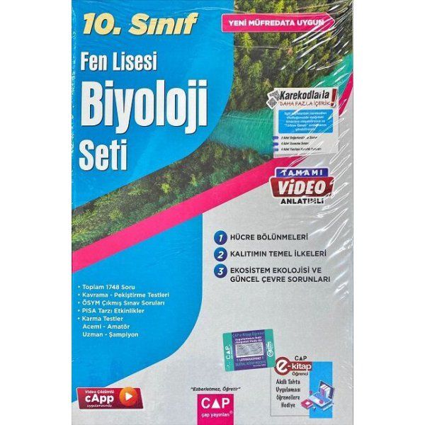 Çap 10.Sınıf Fen Lisesi Biyoloji Set