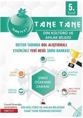 Nartest 5.Sınıf Yeşil Defter Tadında Tane Din Kültürü