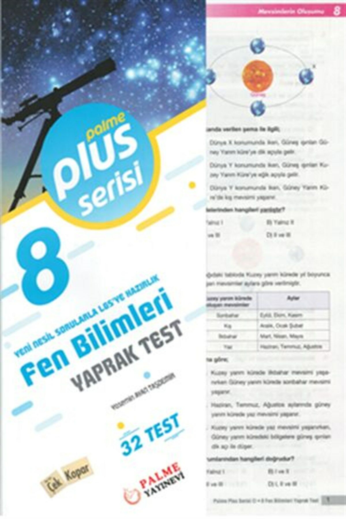 Palme Yaprak Test 8.Sınıf Fen Bilimleri Plus