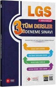 Sonuç 8.Sınıf Tüm Dersler 3Lü Deneme Sınavı 1. Dönem 2023