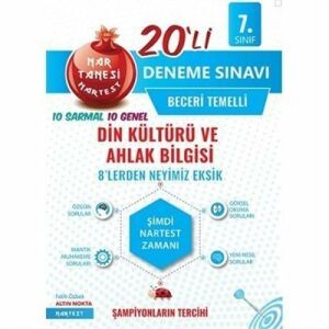 Nartest 7.Sınıf Nar Tanesi Din Kültürü 20 Deneme Sınavı