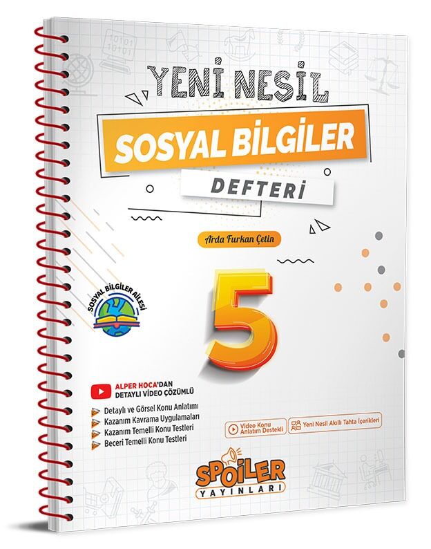 Spoiler 5.Sınıf Yenı Nesıl Sosyal Bılgıler Defter