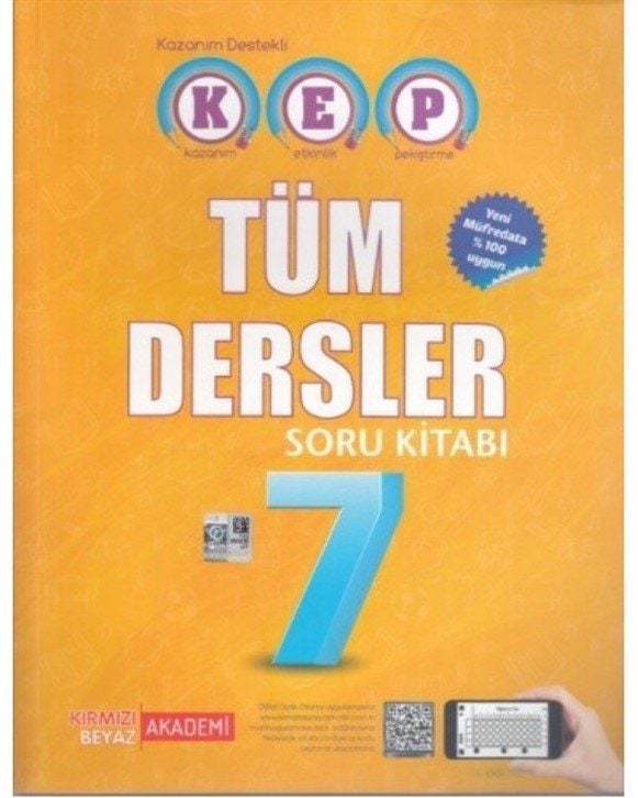 7. Sınıf Kep Tüm Dersler Soru Bankası Kırmızı Beyaz Yayıncılık