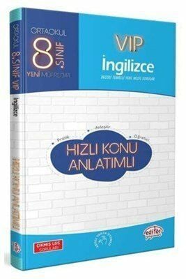 Editör 8.Sınıf Vıp İngilizce Hızlı Konu Anlatımı