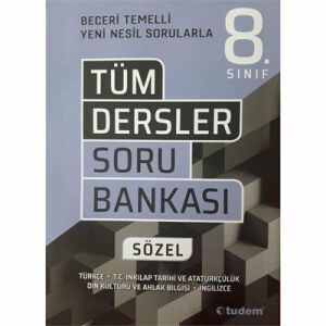 Tudem 8.Sınıf Tüm Dersler Sözel Beceri Temelli Soru Bankası