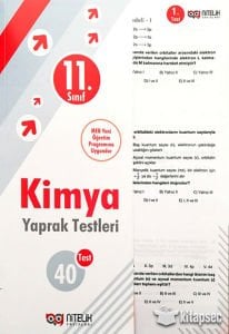 NİTELİK YAPRAK TEST 11.SINIF KİMYA