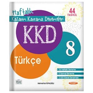 Kurmay Elt 8.Sınıf Türkçe Haftalık Kazanım Kavrama Denemeleri (44.Sınıf Fasikül)