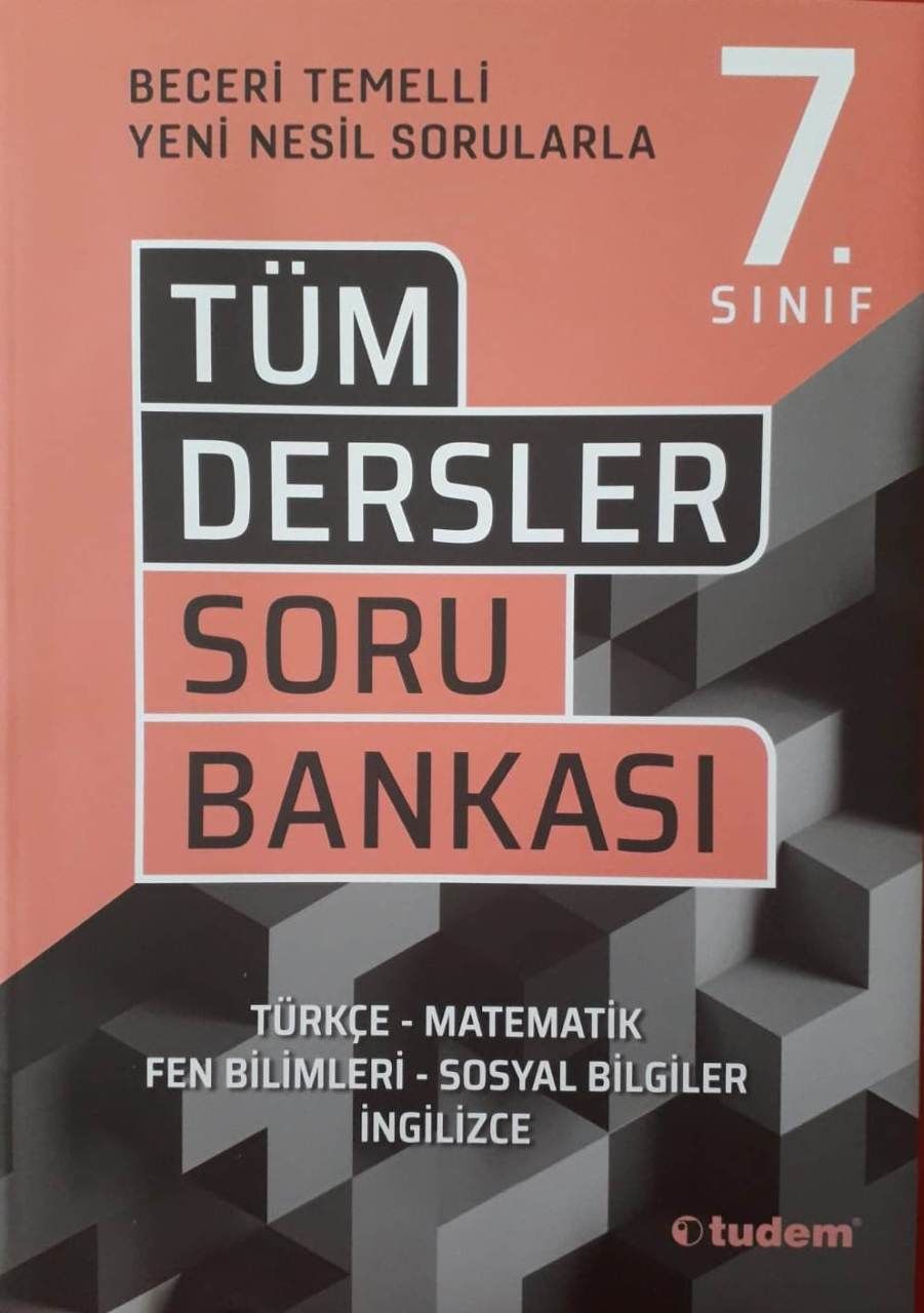 Tudem 7.Sınıf Tüm Dersler Beceri Temelli Soru Bankası