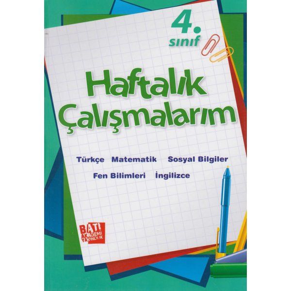 Batı Akademi 4.Sınıf Haftalık Çalışmalarım