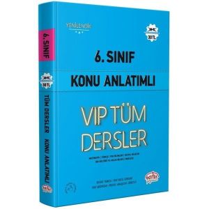 Editör Vip 6. Sınıf Tüm Dersler Konu Anlatımlı Mavi Kitap  Yeni Basım 2022