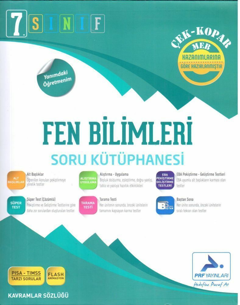 Prf Yayınları 7. Sınıf Fen Bilimleri Soru Kütüphanesi