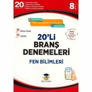 Zeka Küpü 8. Sınıf Fen Bilimleri 20'Li Branş Denemeleri