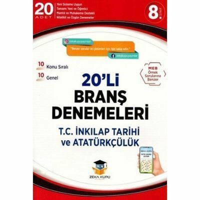 Zeka Küpü 8. Sınıf T:C: İnkılap Tarihi Ve Atatürkçülük 20'Li Branş Denemeleri