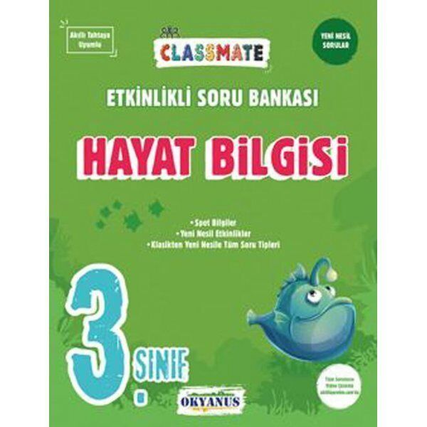 Okyanus 3.Sınıf Classmate Hayat Bilgisi Etkinlikli Soru Bankası