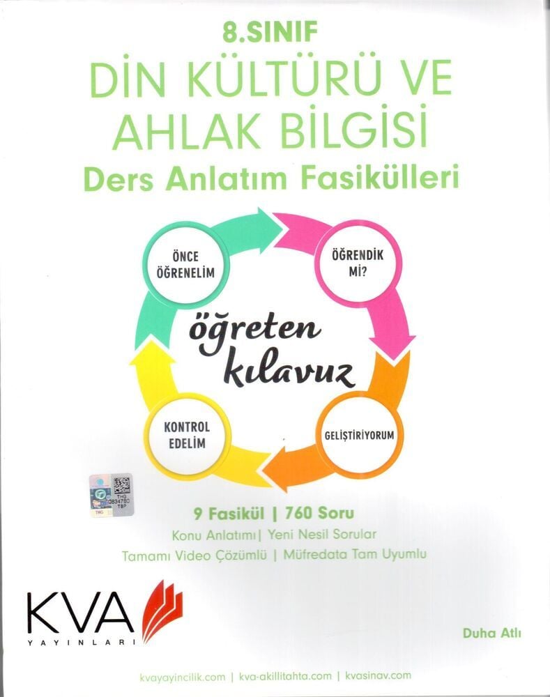 KVA 8.SINIF DİN KÜLTÜRÜ VE AHLAK BİLGİSİ DERS ANLATIM FASİKÜLLERİ