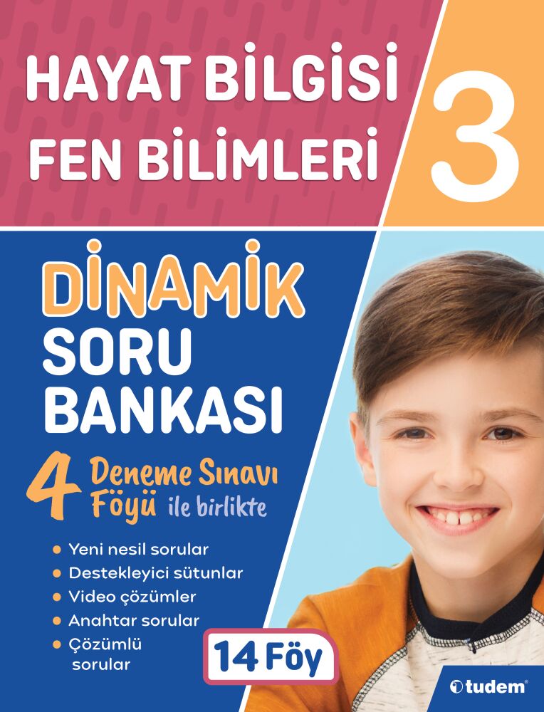 Tudem 3.Sınıf Hayat Bilg.+ Fen Bilm.Dinamik Soru Bankası