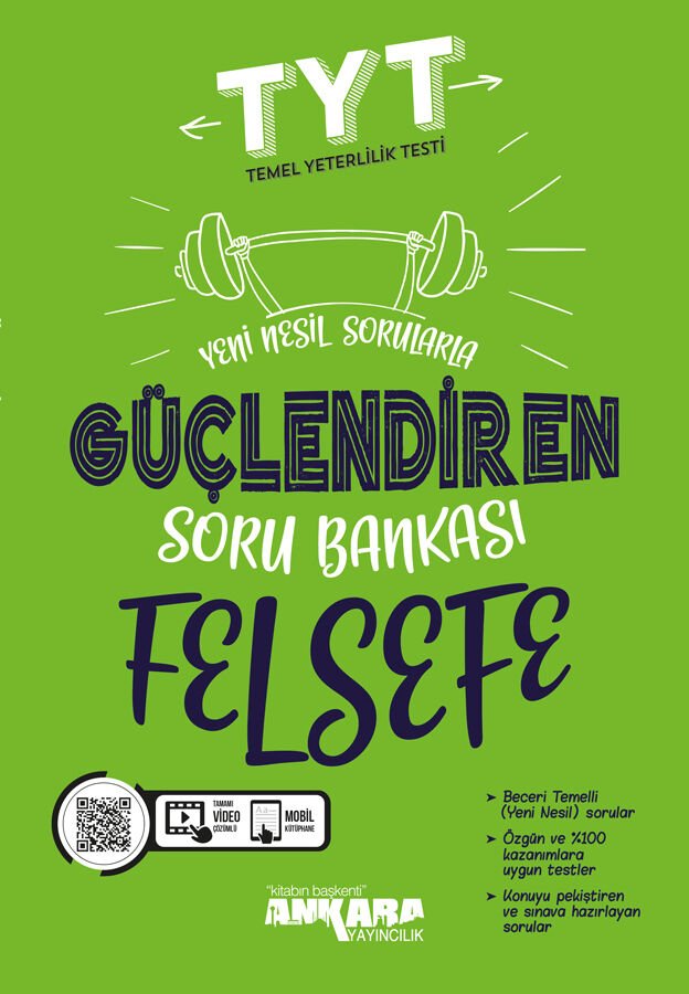 ANKARA YKS TYT FELSEFE GÜÇLENDİREN SORU BANKASI