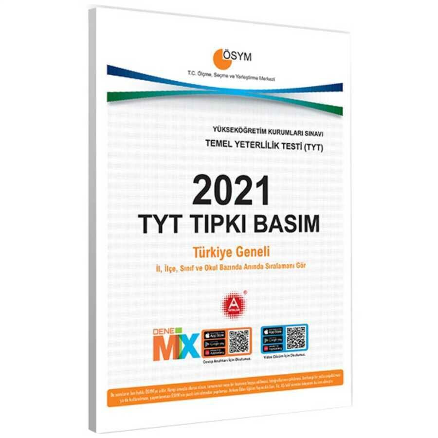 A Yayınları  Tyt Tıpkı Basım 2021 Deneme Sınavı