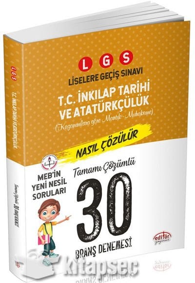 EDİTÖR LGS İNKILAP TARİHİ 30 BRANŞ DENEMESİ NASIL ÇÖZÜLÜR