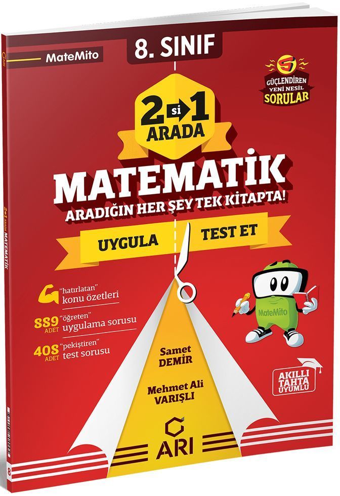 Arı Yayıncılık 8. Sınıf Matematik 2 Si 1 Arada Matemito