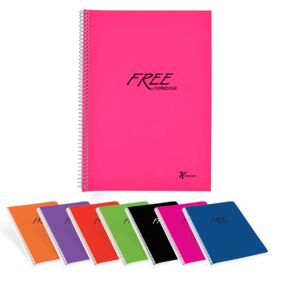 Free A4 60 Yaprak Çizgili Pp Kapak Defter Keskin Color