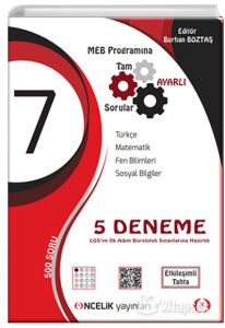 ÖNCELİK 7.SINIF TÜM DERSLER 5Lİ DENEME