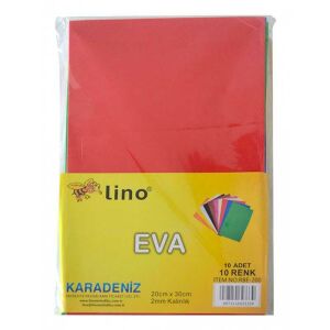 Lıno Eva Sünger A4 Yapışkansız 10 Renk 2Mm Rbe-200