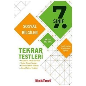 Bloktest 7.Sınıf Sosyal Bilgiler Tekrar Testleri