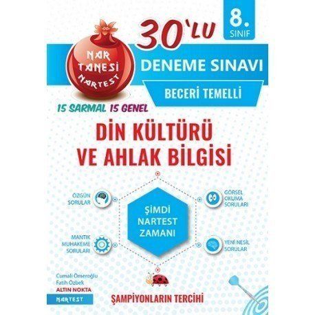 Nartest 8. Sınıf Din Kültürü Ve Ahlak Bilgisi 30' Lu Deneme