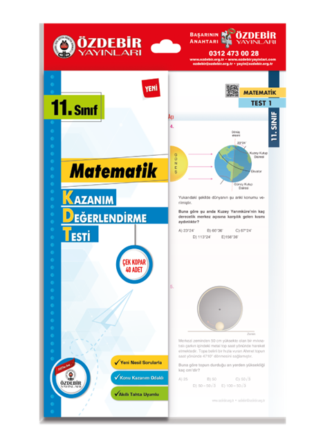 ÖZDEBİR 11.SINIF POŞET YAPRAK TEST MATEMATİK