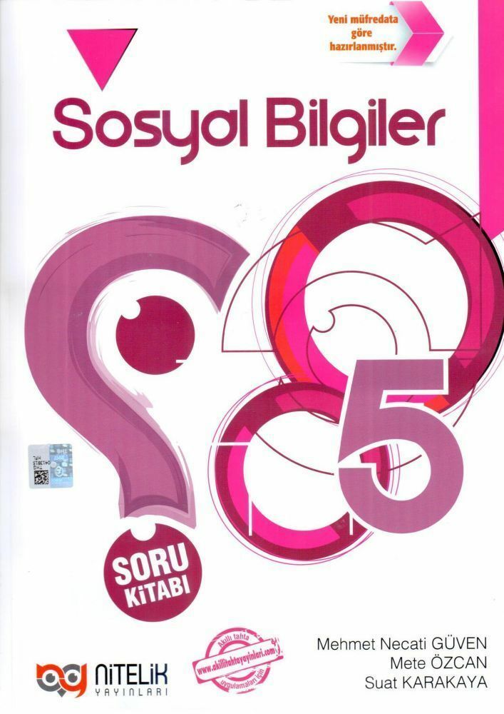 Nitelik Yayınları 5. Sınıf Sosyal Bilgiler Soru Kitabı