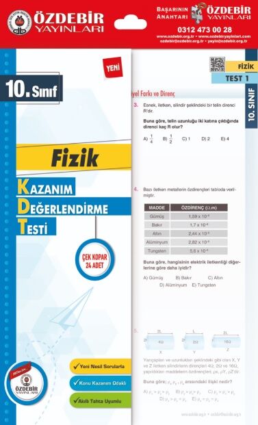 ÖZDEBİR 10.SINIF POŞET YAPRAK TEST FİZİK