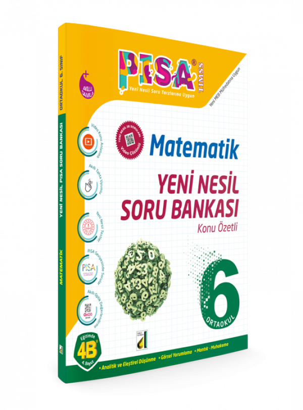 Damla 6.Sınıf Matematik Yeni Nesil Soru Bankası Pi