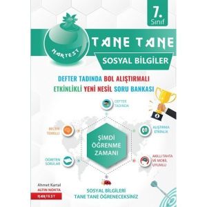 Nartest 7.Sınıf Yeşil Defter Tadında Tane Sosyal Bilgiler