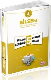 EDİTÖR 4.SINIF BİLSEM TAMAMI ÇÖZÜMLÜ 5 DENEME