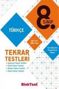 BLOKTEST 8.SINIF TÜRKÇE TEKRAR TESTLERİ