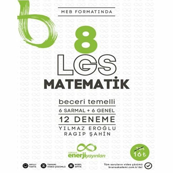 Branş Akademi  Sonsuz Enerji Matematik 12 Deneme