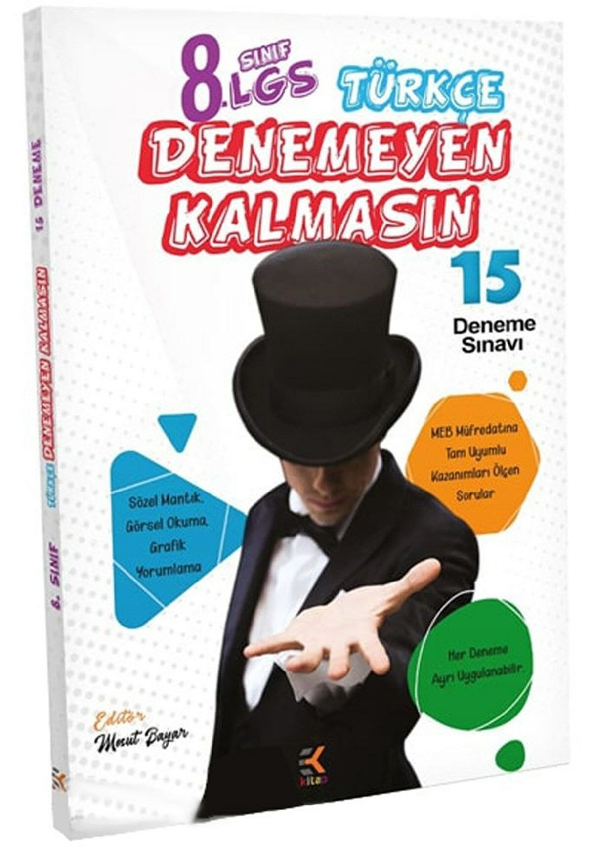 Ekkitap 8.Sınıf Türkçe Denemeyen Kalmasın 15 Li Deneme