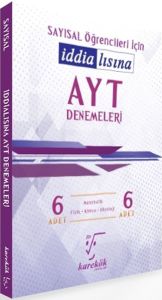 Karekök Yayınları Ayt Sayısal Öğrencileri İçin İddialısına 6Lı Denemeleri