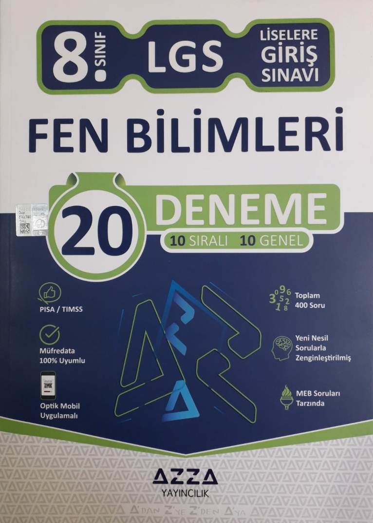 AZZA LGS FEN BİLİMLERİ 20 Lİ DENEME