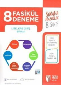 Teas 8.Sınıf 8 Fasikül Deneme Sınavı Seti